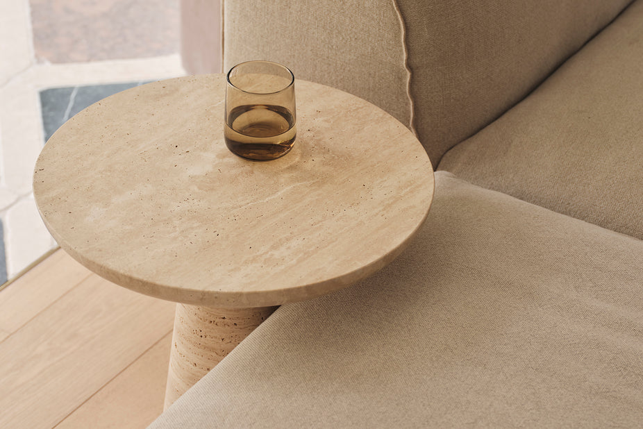 Travertine Kora Side Table